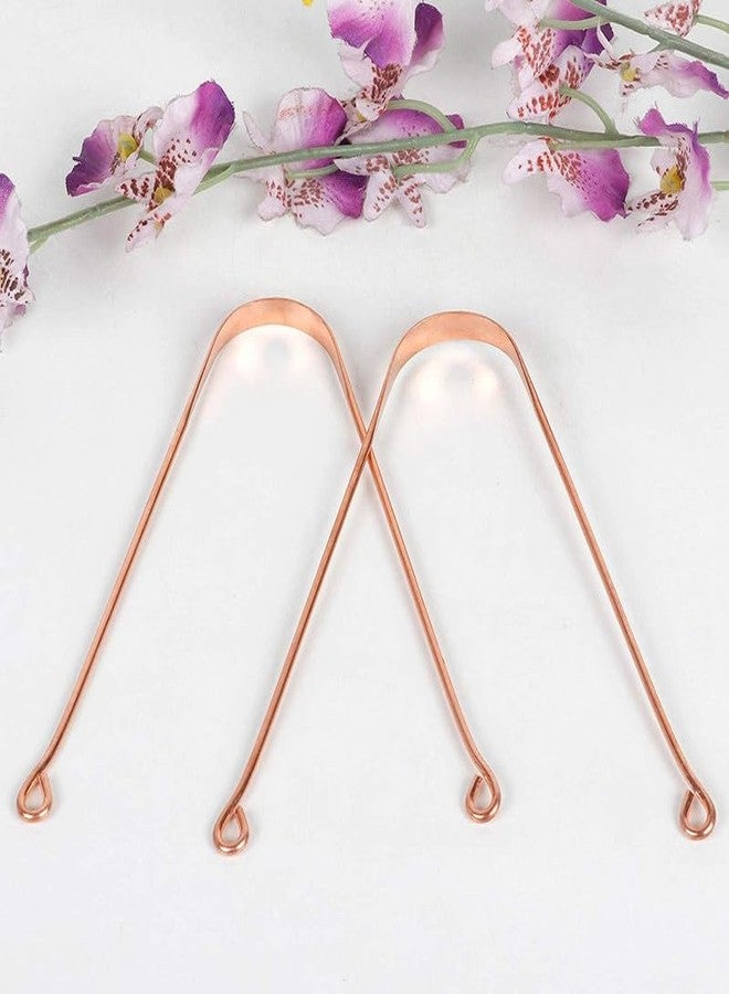 QimacPlus Pure Copper Tongue Cleaner: Ayurvedic Remedy for Kids and Adults, Promoting Daily Oral Dental Hygiene, Fresh Breath, and Overall Health Set of 8` - Image 3